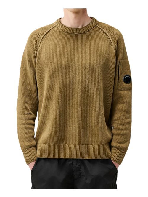 girocollo in ciniglia di cotone C.P. COMPANY | 21CMKN196A-005558G340 ERMINE